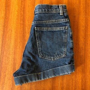 American Apparel Made in USA Dark Wash Denim Shorts